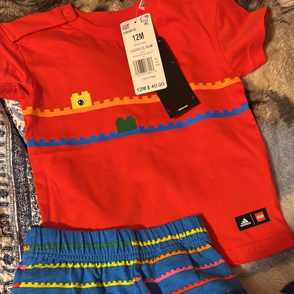 Adidas size 12 m Lego set